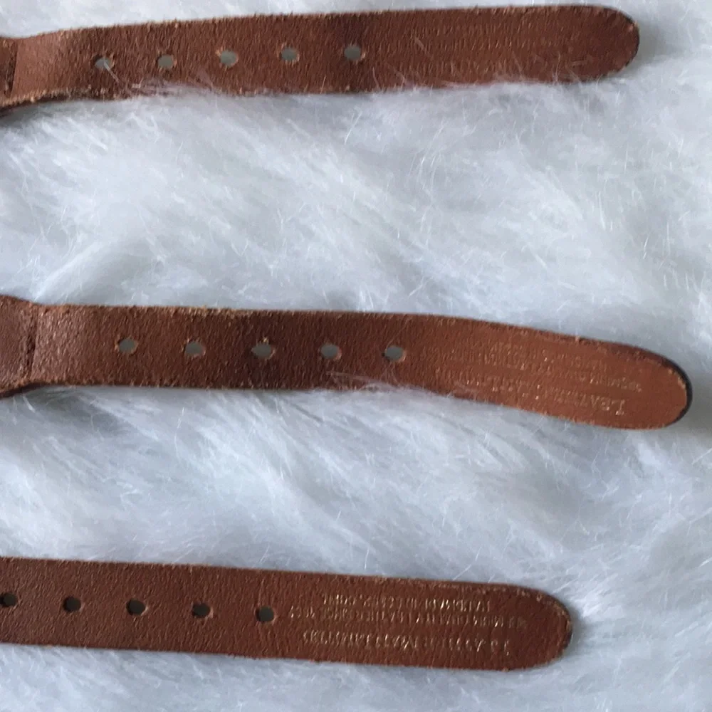 Leather Man Ltd leather belts size 26 handmade in Essex, Connecticut USA US made